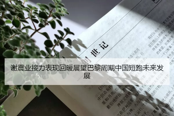 谢震业接力表现回暖展望巴黎周期中国短跑未来发展